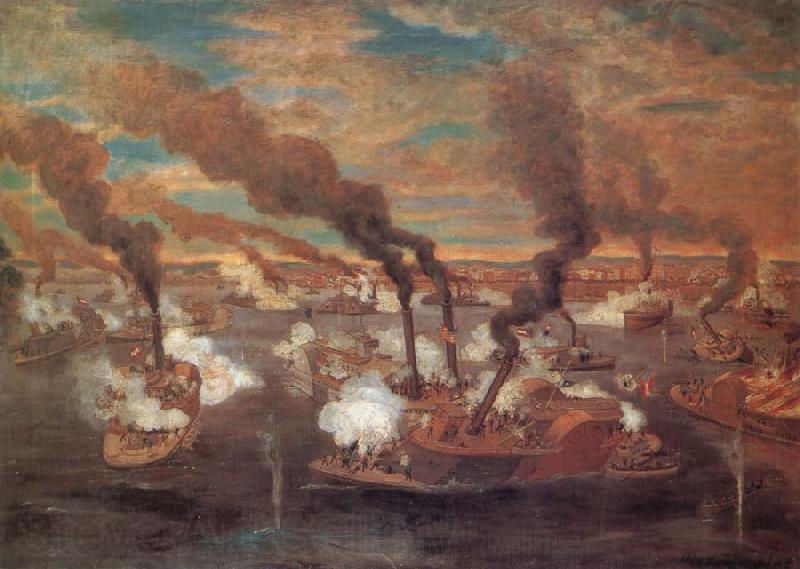 unknow artist The Great Naval Battle at Memphis
